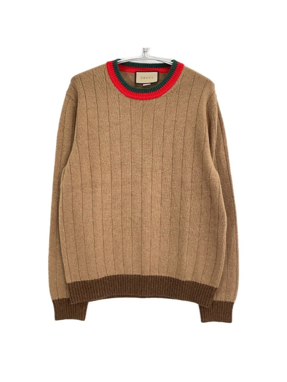 Gucci Brown Ribbed Knit Sweater XL with